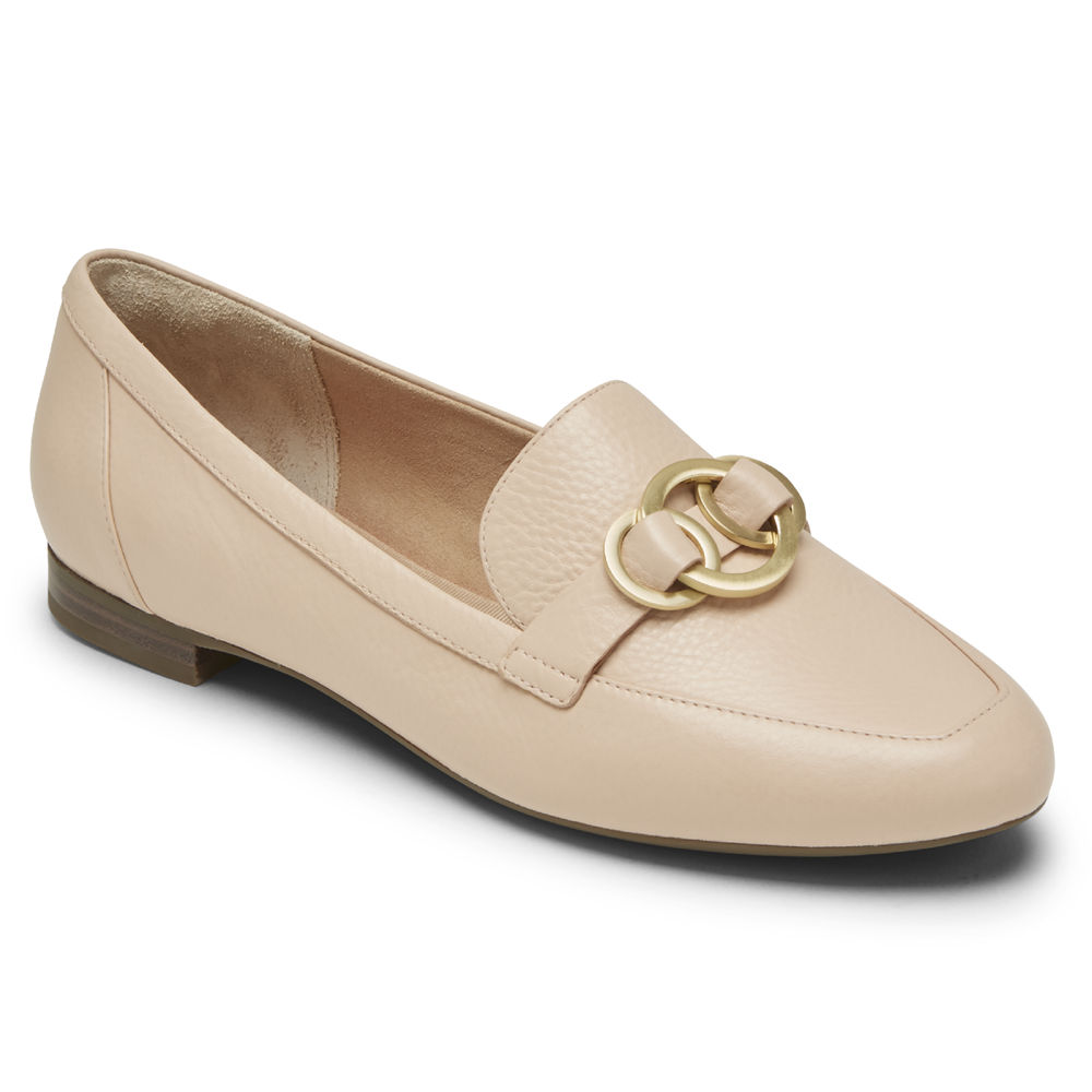 Rockport Loafers For Womens Beige - Total Motion Tavia Ring - GX8061294